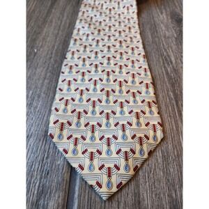 Paolo Gucci Men's 100% Silk Tie Made in Italy Decorative Pattern Formal